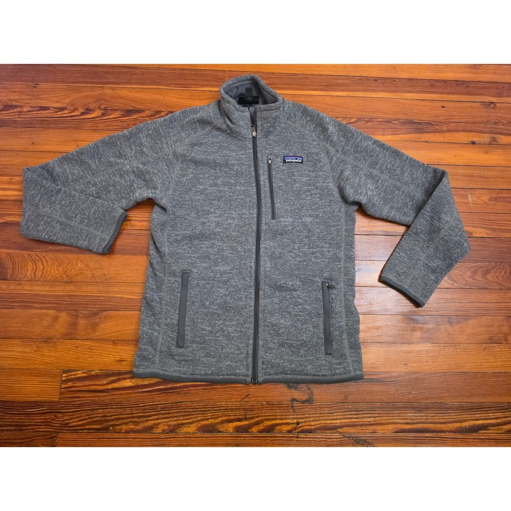 Patagonia Better Sweater Full Zip Fleece Jacket Mens Small Heathered Grey 25527